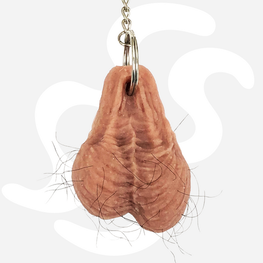 Hairy Testicle Keyring