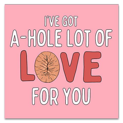 I've Got A-Hole Lot Of Love For You  Greetings Card