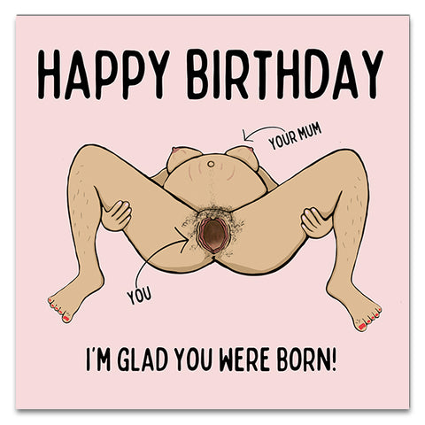 I'm Glad You Were Born! Greetings Card