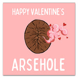 Happy Valentine's, Arsehole! Greetings Card