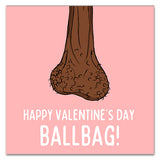 Happy Valentine's Day Ballbag! Greetings Card