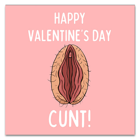 Happy Valentine's Day C*nt! Greetings Card
