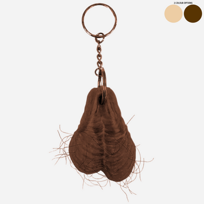 Hairy Testicle Keyring