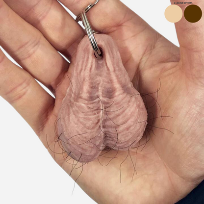 Hairy Testicle Keyring