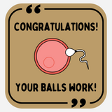 Congratulations, Your Balls Work!