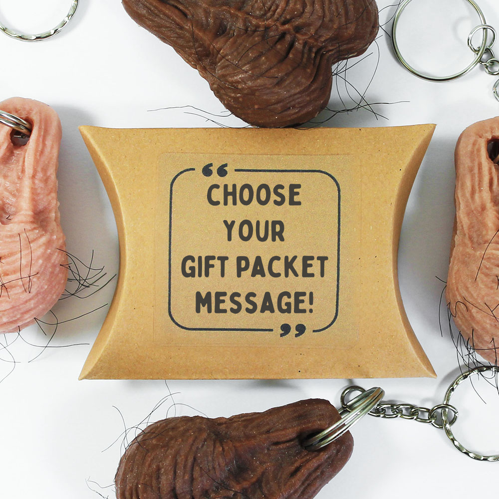 Hairy Testicle Keyring