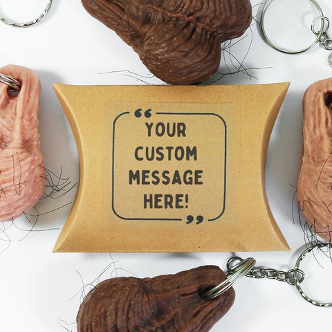 Custom Packet with Hairy Testicle Keyring