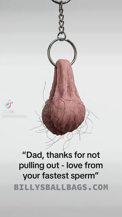 Hairy Testicle Keyring