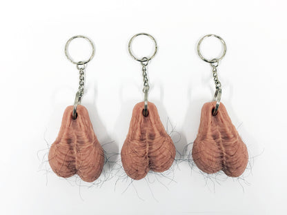 Hairy Testicle Keyring