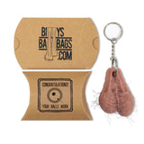Hairy Testicle Keyring - FATHER'S DAY