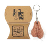 Hairy Testicle Keyring - FATHER'S DAY