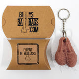 Hairy Testicle Keyring - FATHER'S DAY