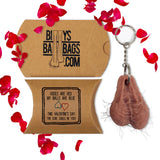Hairy Testicle Keyring - FATHER'S DAY