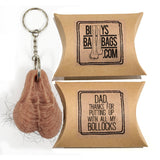 Hairy Testicle Keyring - FATHER'S DAY