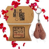 Hairy Testicle Keyring - FATHER'S DAY